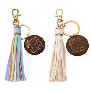 1pc, Tassel Car MAMA Keychain Pendant